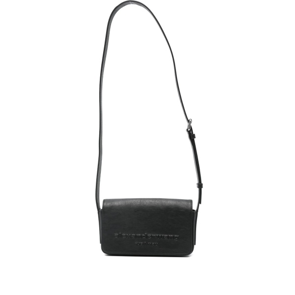 embossed-logo cross body bag