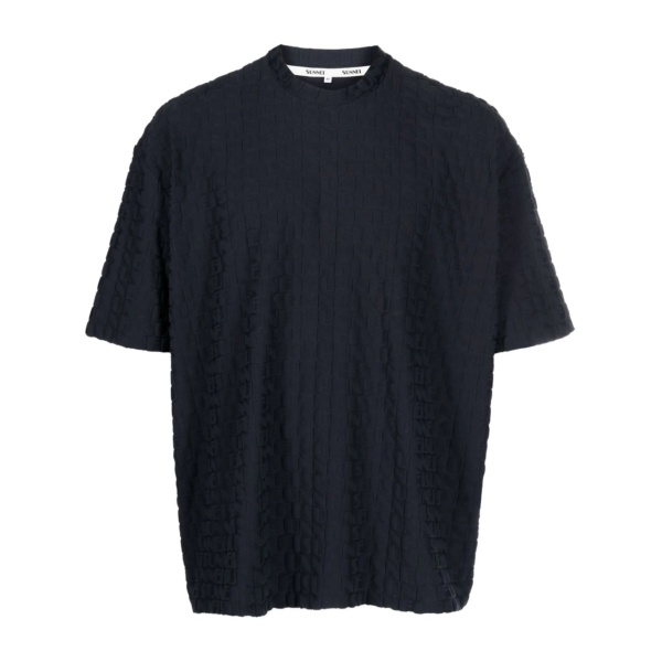 embossed-logo print T-shirt