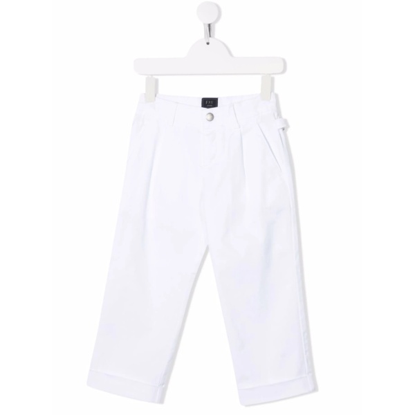 embroidered-logo detail trousers