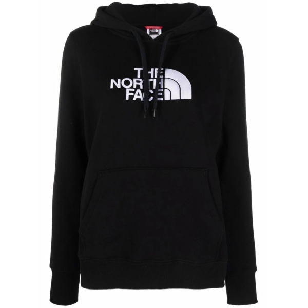 embroidered-logo drawstring hoodie