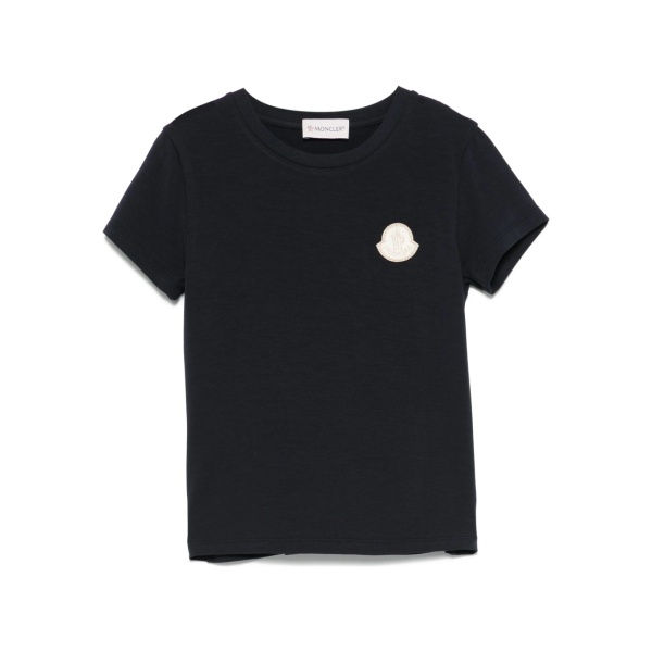 embroidered-logo patch T-shirt