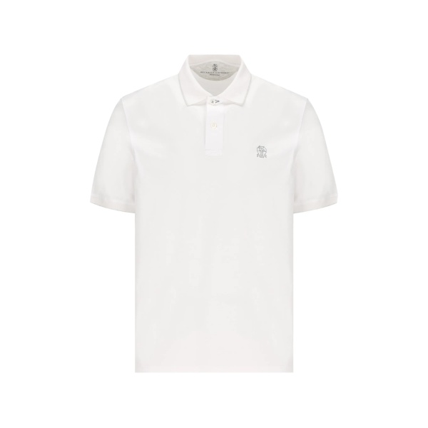 embroidered-logo polo shirt