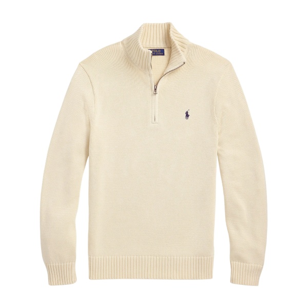 embroidered-logo polo sweater