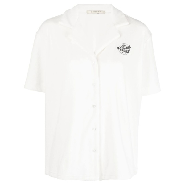 embroidered-logo short-sleeve shirt