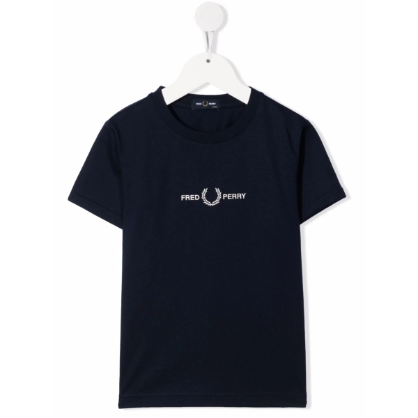 embroidered-logo T-shirt