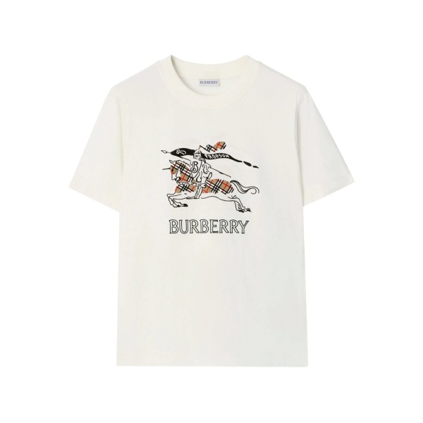 equestrian knight design cotton T-shirt