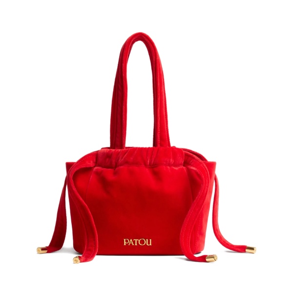 Evening velvet drawstring bag