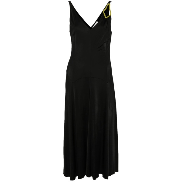 eyelet-detailing dress