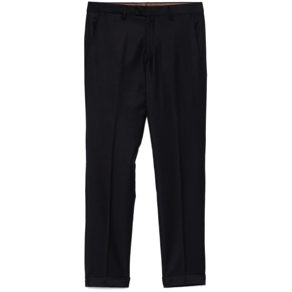 felted-finish trousers