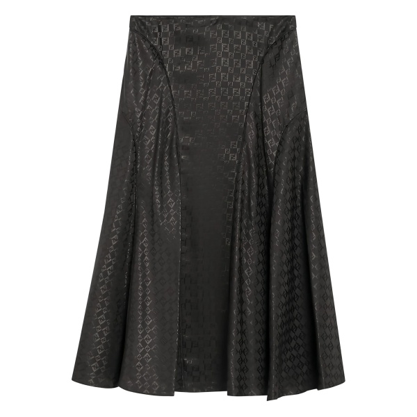 FF-jacquard midi skirt