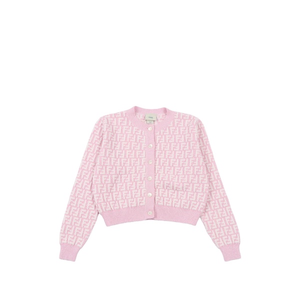 FF-motif long-sleeve cardigan