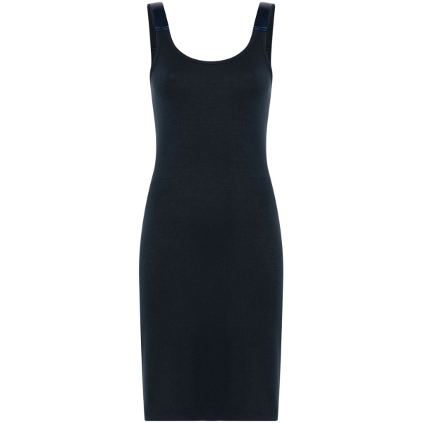fine-ribbed mini dress