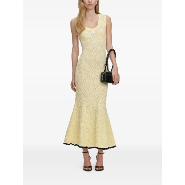 floral embroidery midi dress