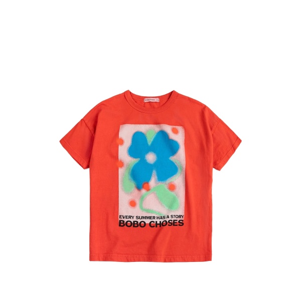 floral print loose T-shirt