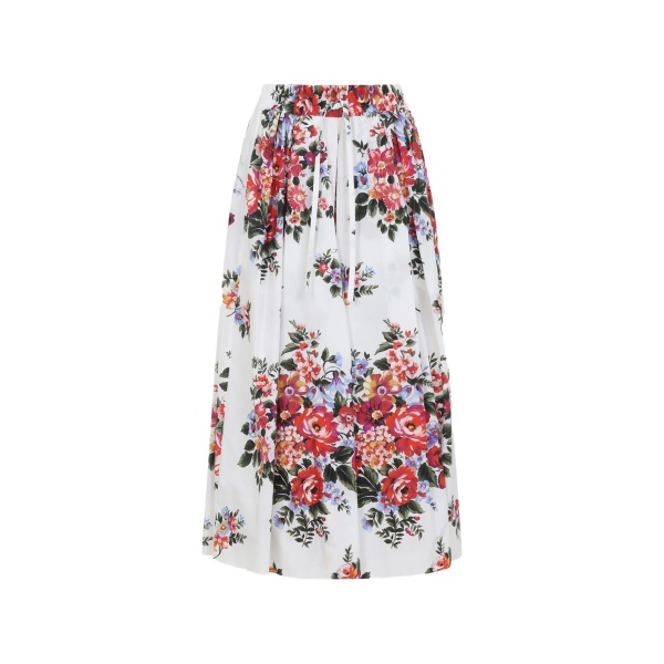 floral print midi skirt