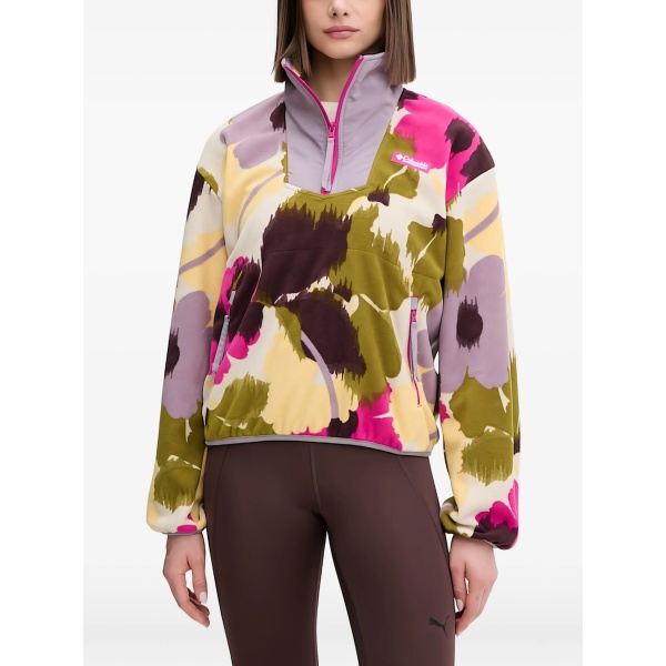 floral zip top