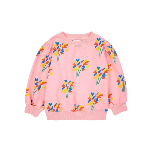 flower-print sweatshirt
