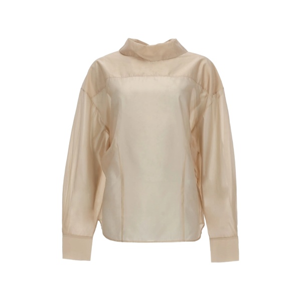 fold collar blouse