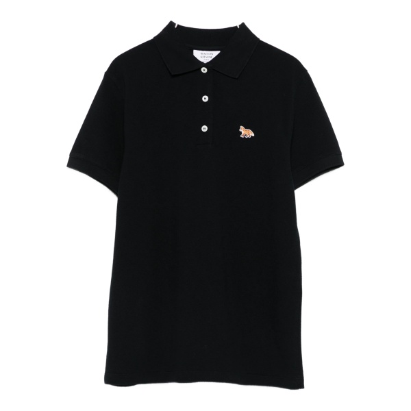 fox-embroidered polo shirt