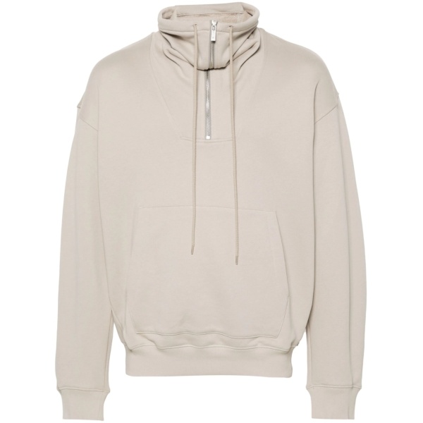 funnel-neck sweatshirt
