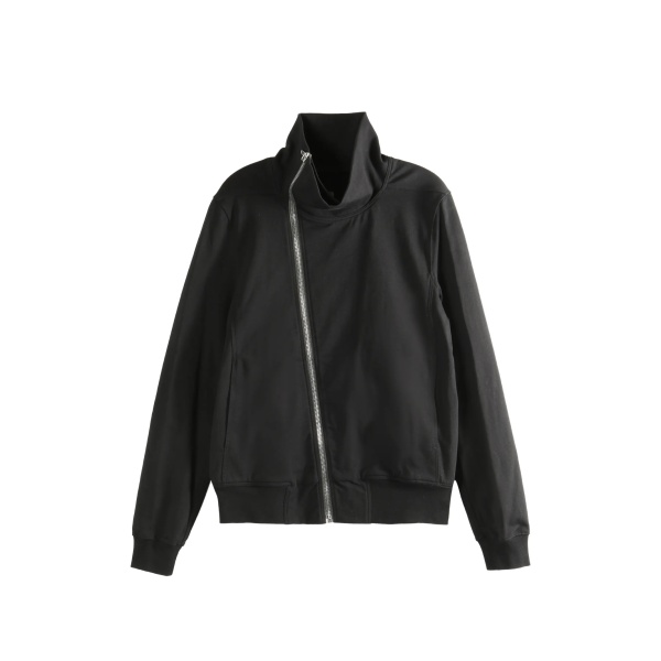funnel-neck zip-up jacket