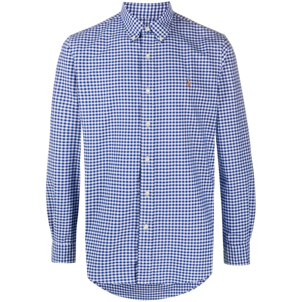 gingham button-down shirt