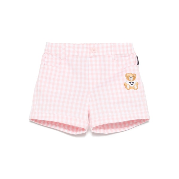 gingham-pattern shorts