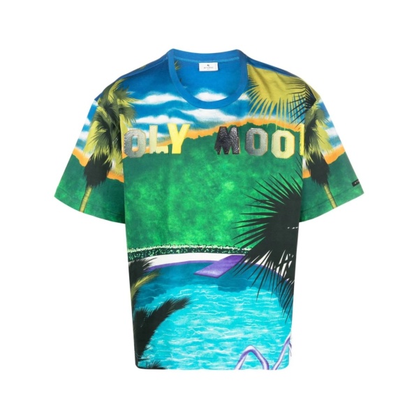 graphic-print short-sleeved T-shirt