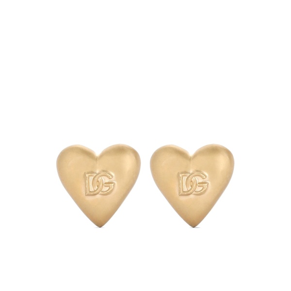 heart clip-on earrings