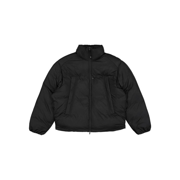 high-neck puffer jacket