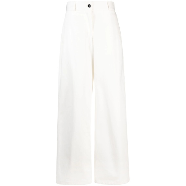 high-waist wide-leg trousers
