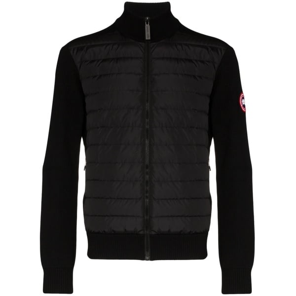 Hybridge wool-panelled padded jacket