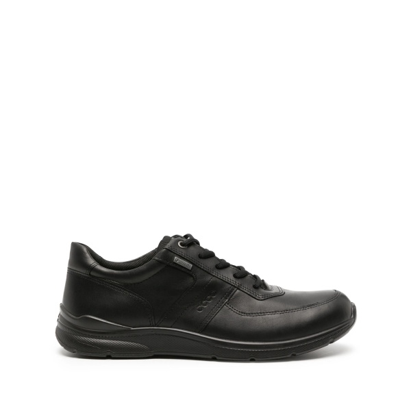 Irving logo-embossed leather sneakers