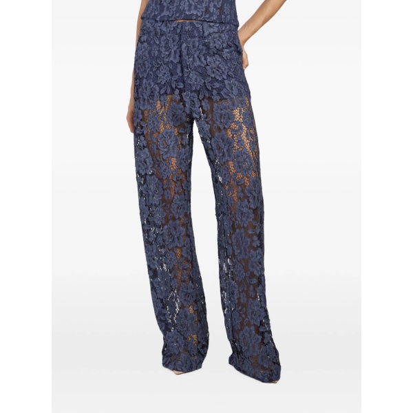 lace five-pocket trousers
