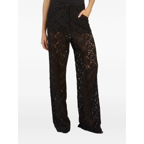 lace five-pocket trousers