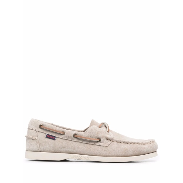 lace-up detail boat shoes