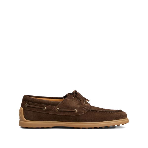 laced boat shoes