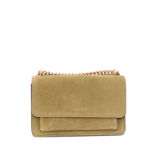 large Claire suede shoulder bag