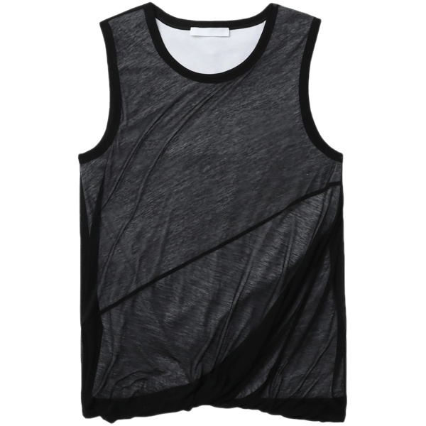 layered cotton tank top