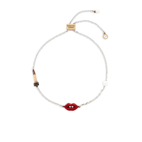 lip-detail slider-fastening bracelet