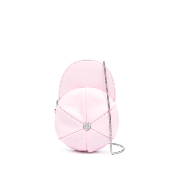 logo-appliqué leather crossbody bag