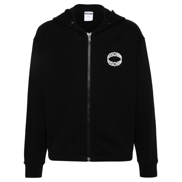logo-appliqué zip-up hoodie