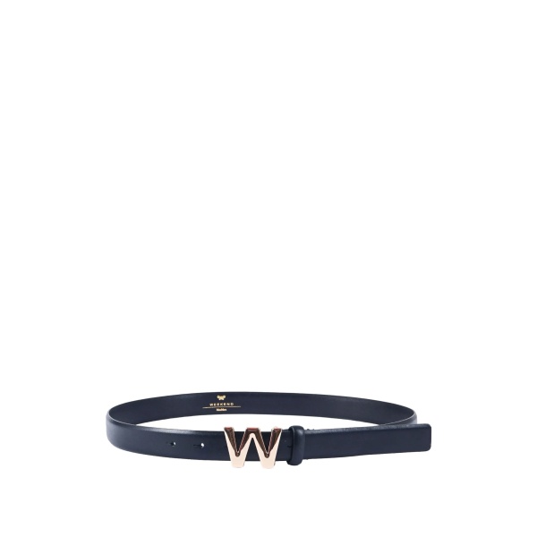 logo-buckle leather belt