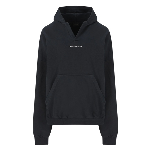 logo-detail cotton hoodie