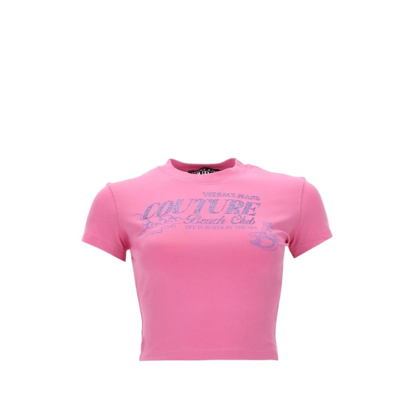 logo-detail cropped T-shirt