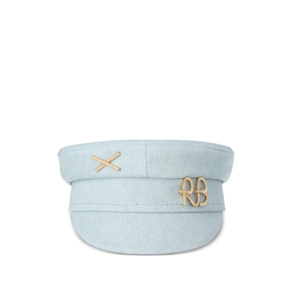 logo-embellished baker boy cap