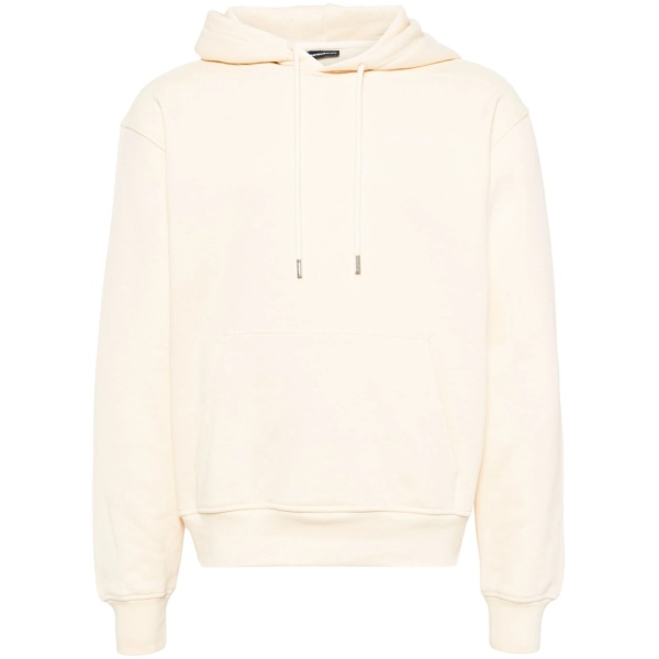 logo-embroidered cotton hoodie