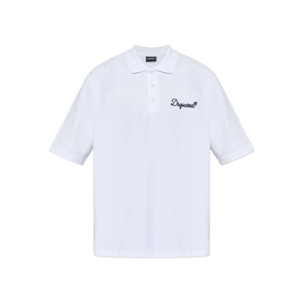 logo-embroidered polo shirt