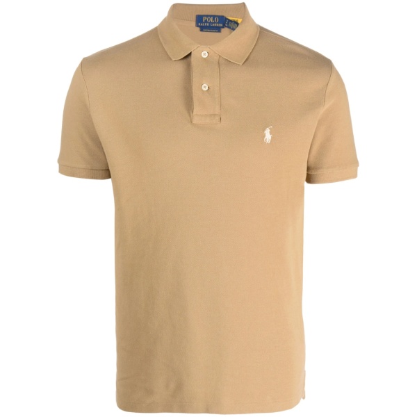 logo-embroidered short-sleeve polo