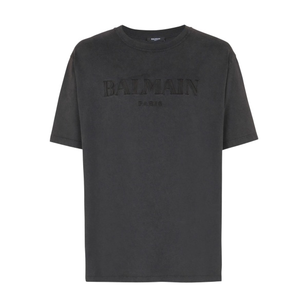 logo-embroidered T-shirt